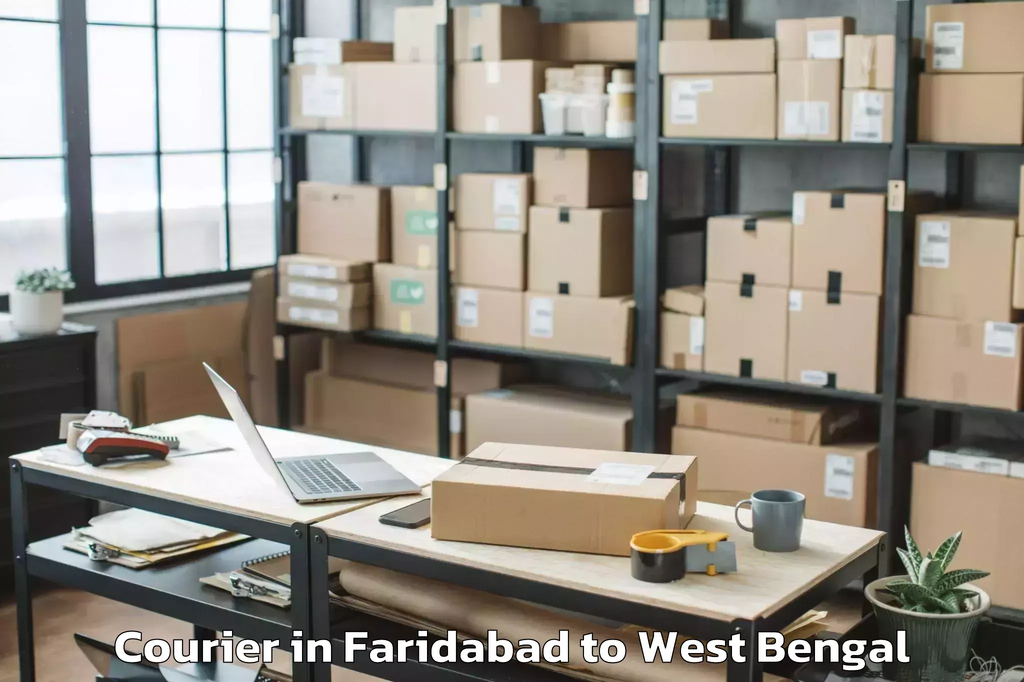 Book Faridabad to Shantipur Courier